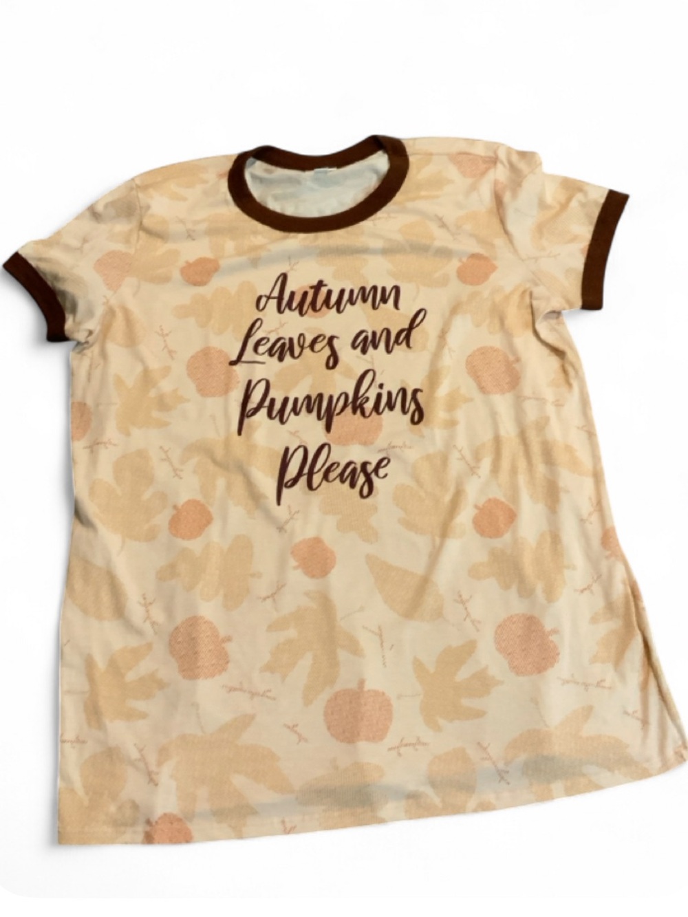 LuLaRoe Autumn Leaves Tee Women's 2XL